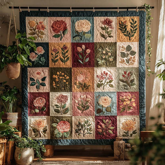 Floral Harmony Quilted Blanket NCU0DQQ0313