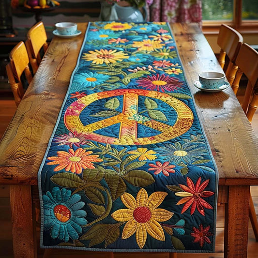 Floral Harmony Quilted Table Runner NCU0DQQ0167