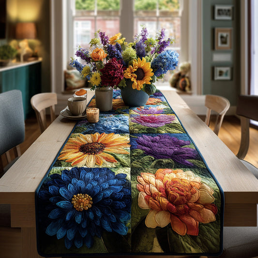 Floral Harvest Quilted Table Runner NCU0LDH353