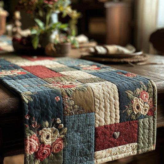 Floral Hearth Quilted Table Runner NCU0LDH315