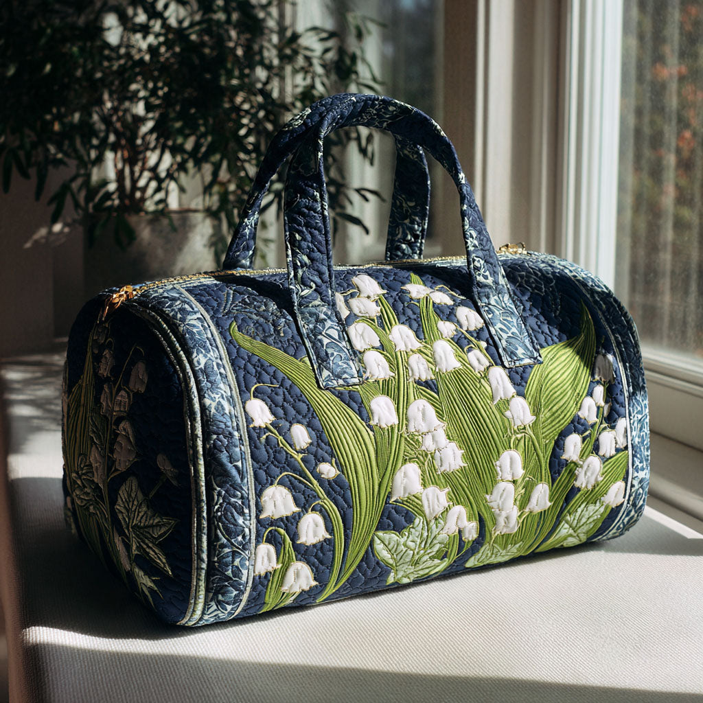 Floral Hearth Tale Quilted Duffle Bag NCU0PTT2888