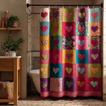 Floral Hearts Shower Curtain NCU0DDK2517