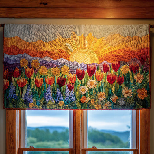 Floral Horizon Quilted Valance NCU0PVL505