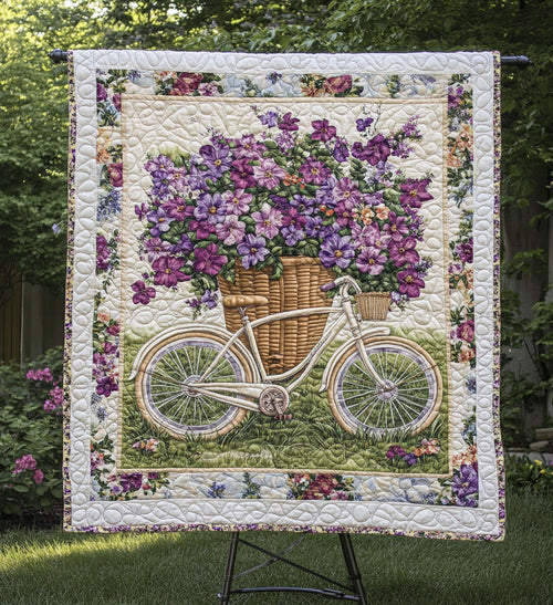 Floral Journey Art Quilt Hanging NCU0PT817