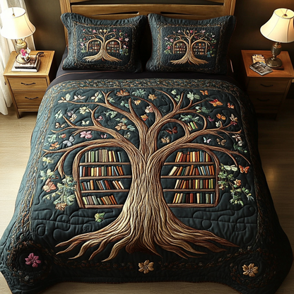 Floral Library Duvet Cover Set NCU0PVL174