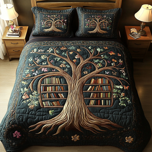 Floral Library Duvet Cover Set NCU0PVL174