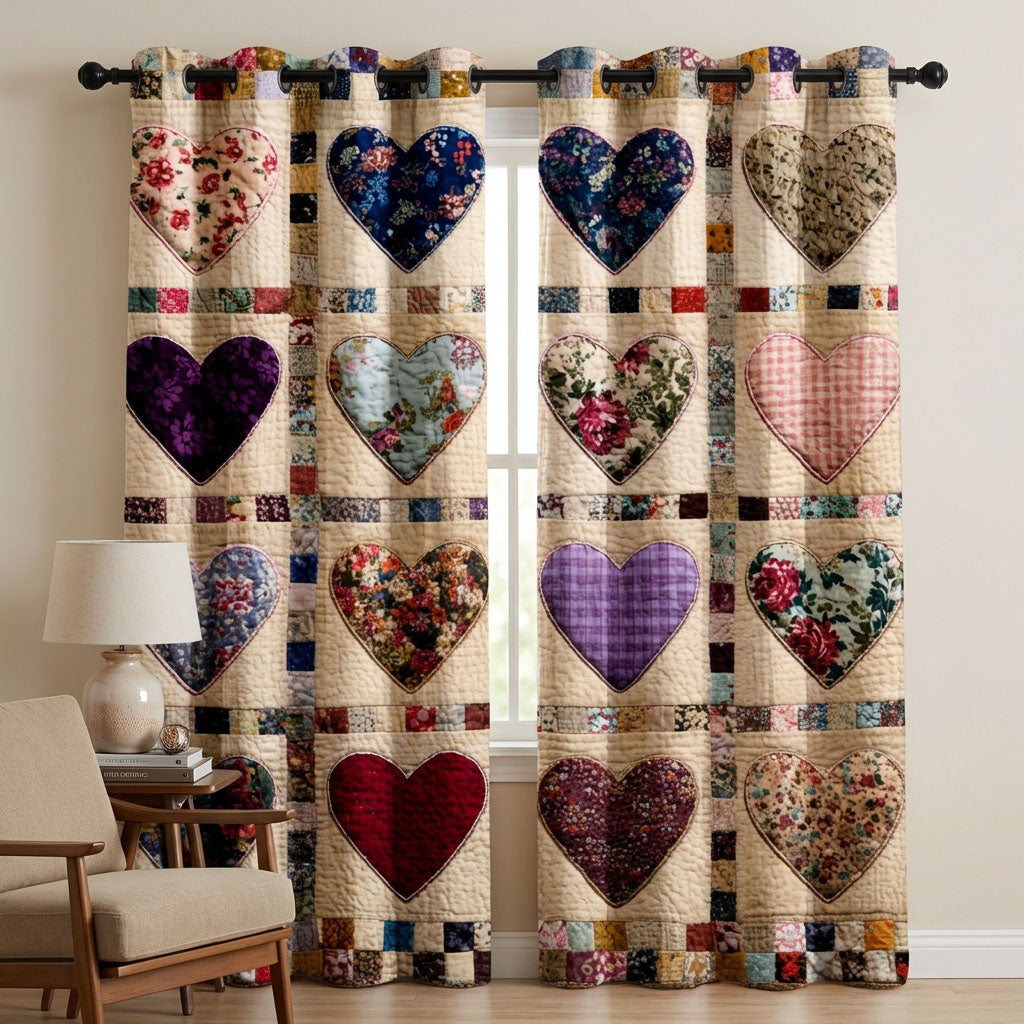 Floral Love Quilted Curtains NCU0DDK2556