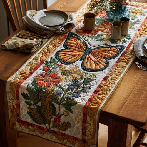 Floral Migration Quilted Table Runner NCU0DQQ0348