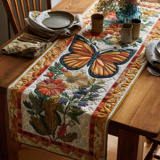 Floral Migration Quilted Table Runner NCU0DQQ0348