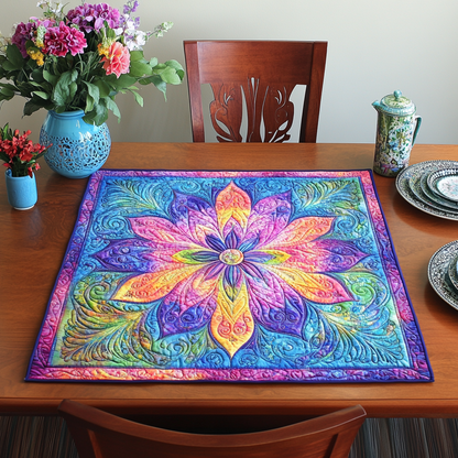 Floral Mirage Quilted Table Topper NCU0DDK763