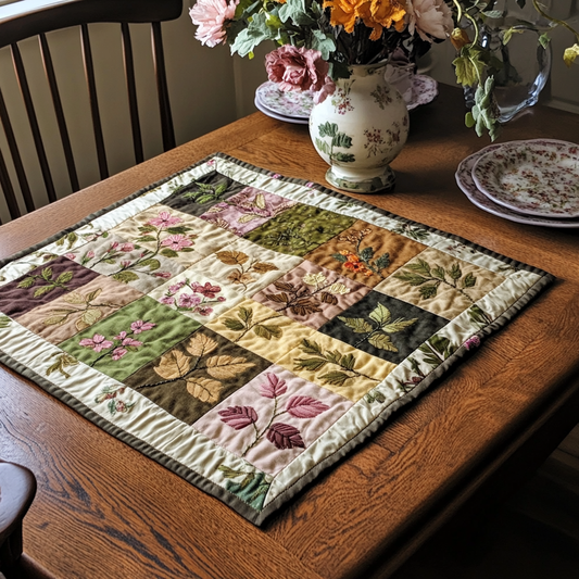Floral Patch Quilted Table Topper NCU0DDK503