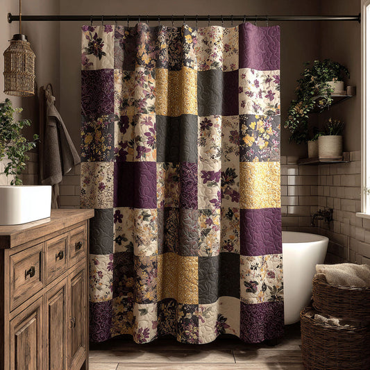 Floral Patchwork Shower Curtain NCU0DDK2341