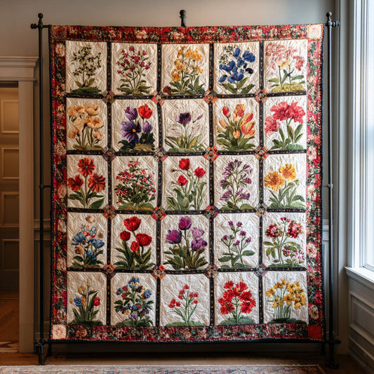 Floral Path Quilted Blanket NCU0DDK2292