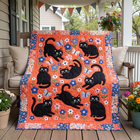 Floral Shadow Quilted Blanket NCU0NTD1951