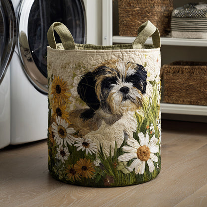 Floral Shih Tzu Quilted Table Runner NCU0HNH708