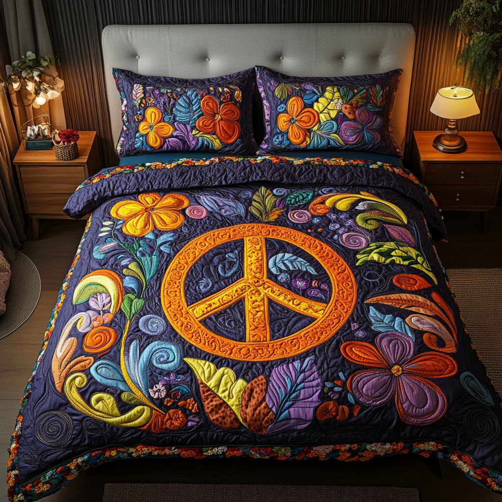 Floral Sunburst Duvet Cover Set NCU0PVL160