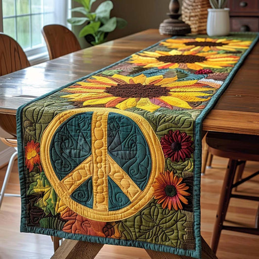 Floral Sunshine Quilted Table Runner NCU0DQQ0169