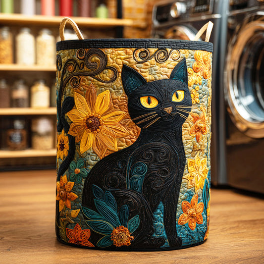 Floral Whisper Quilted Laundry Basket NCU0NTD354