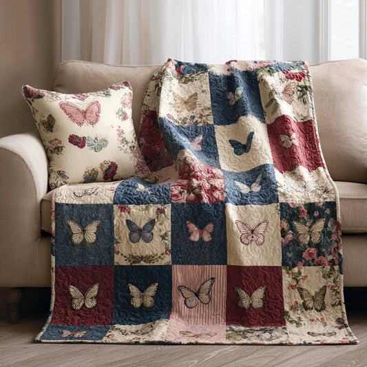 Floral Wings Quilted Blanket NCU0LDH487