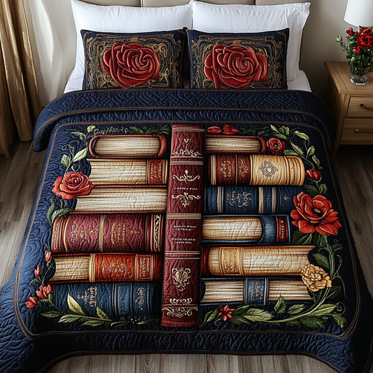 Floral Wisdom 3-Piece Quilted Bedding Set NCU0DK2438