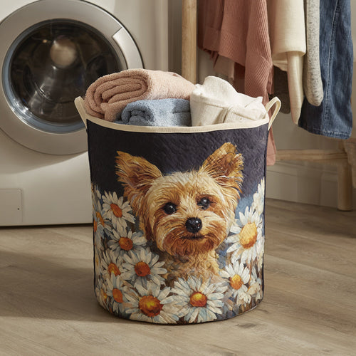 Floral Yorkshire Quilted Laundry Basket NCU0HNH270
