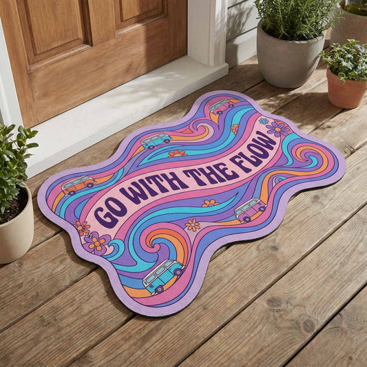 Flow Vibes Custom Shape Doormat NCU0NXD1796