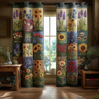 Flowerlight Quilted Curtains NCU0PTT2105