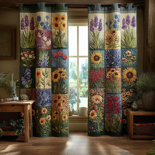 Flowerlight Quilted Curtains NCU0PTT2105