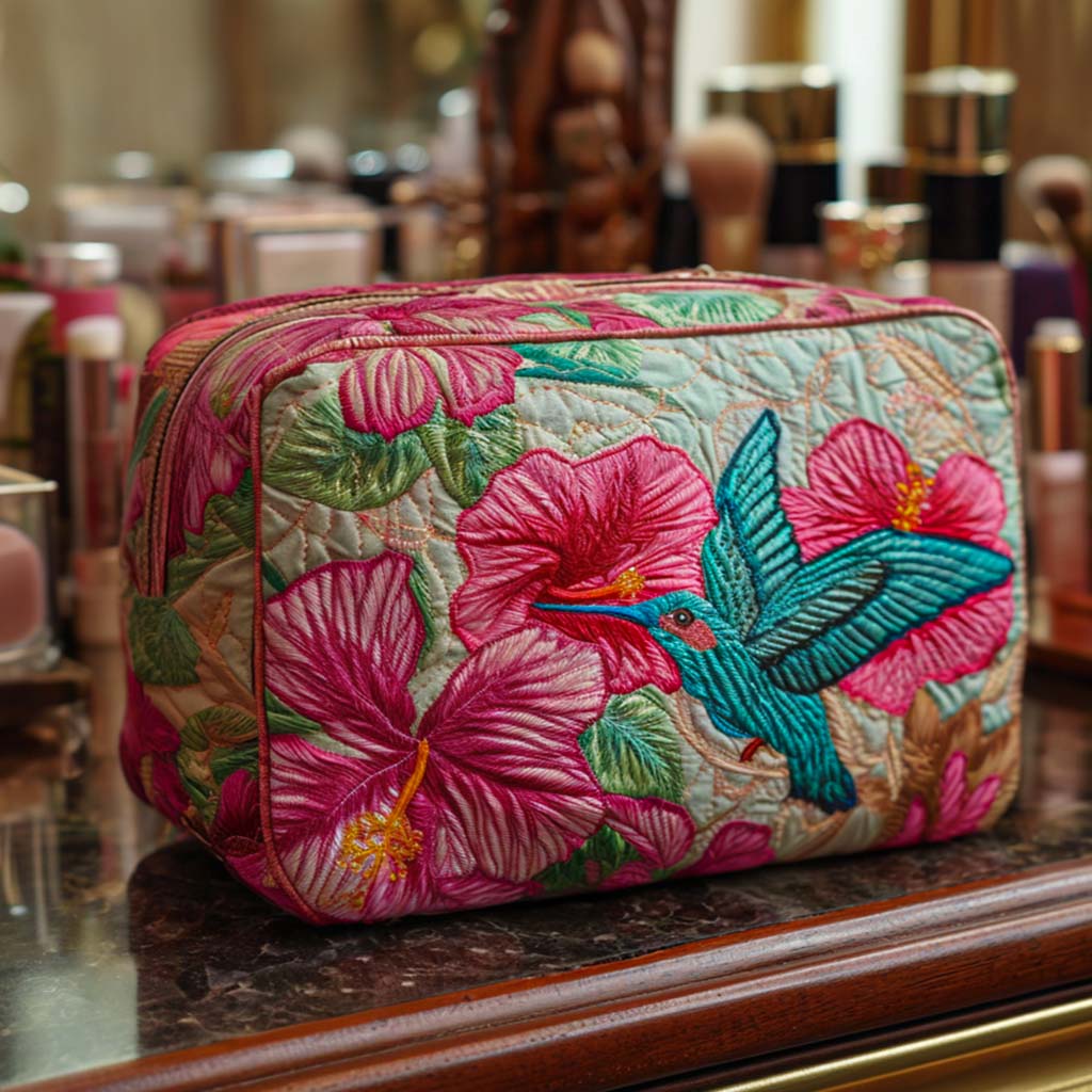 Flowers Delight Quilted Makeup Bag NCU0NNT2177