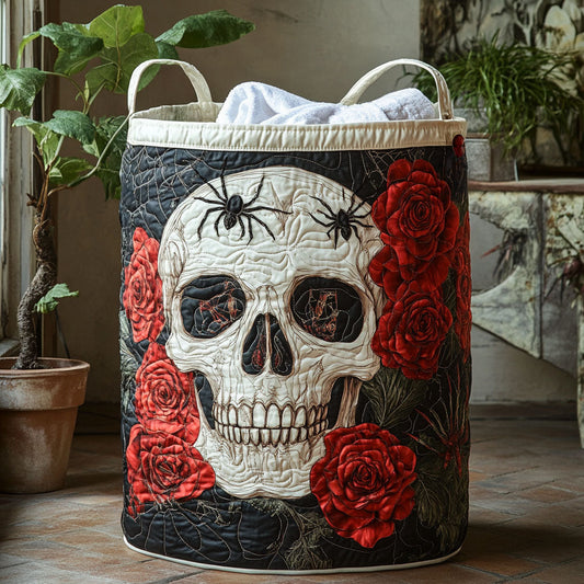 Flowers for the Gone Quilted Laundry Basket NCU0PTT1092