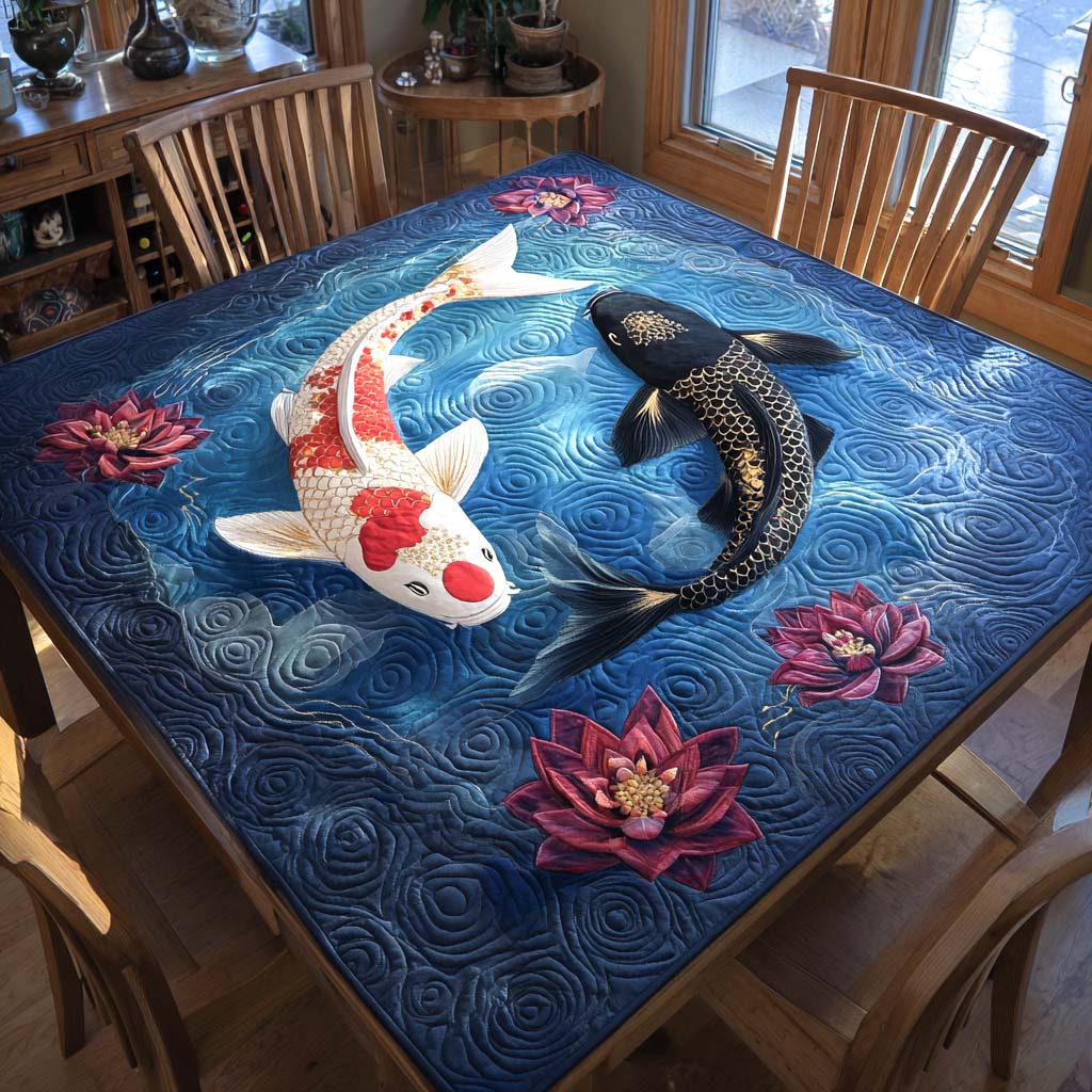 Flowing Serenity Quilted Table Topper NCU0NXD437