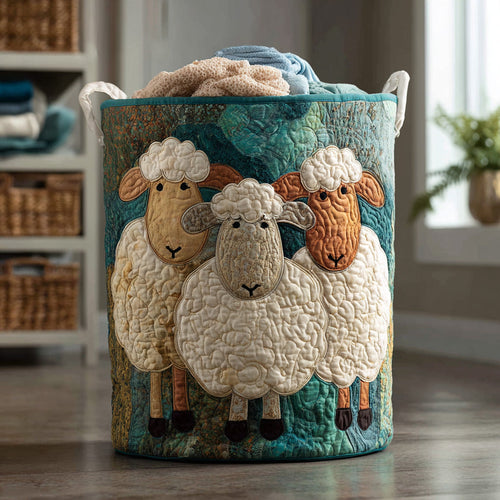 Fluff Parade Quilted Laundry Basket NCU0DV807