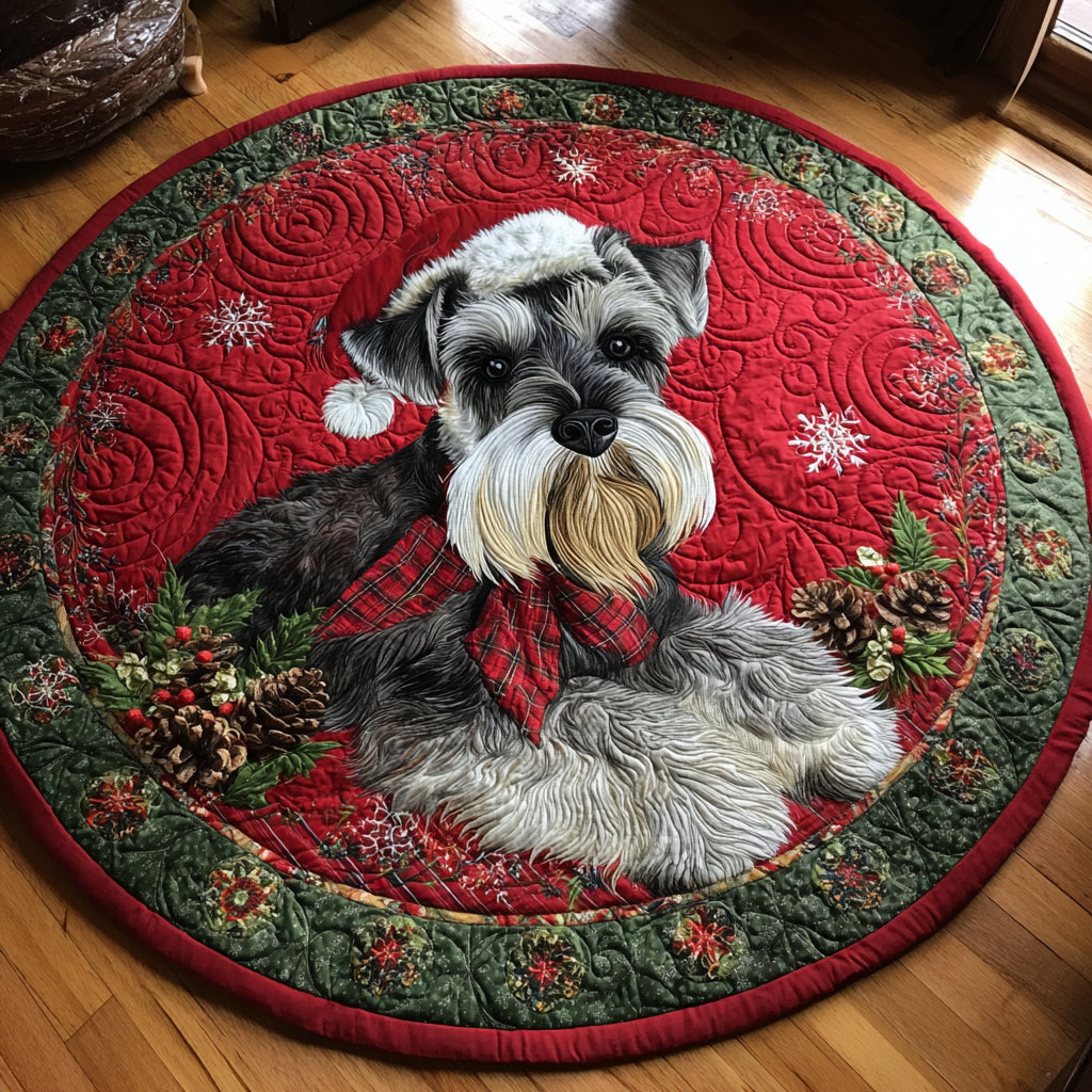 Fluffy Soul Quilted Round Mat NCU0DV1215