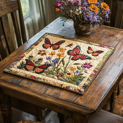 Flutter Bloom Quilted Table Topper NCU0DV648