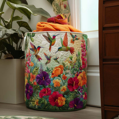 Flutter and Bloom Quilted Laundry Basket NCU0NNT1413