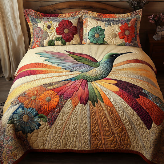 Fluttering Dreams 3-Piece Quilted Bedding Set NCU0PTT210