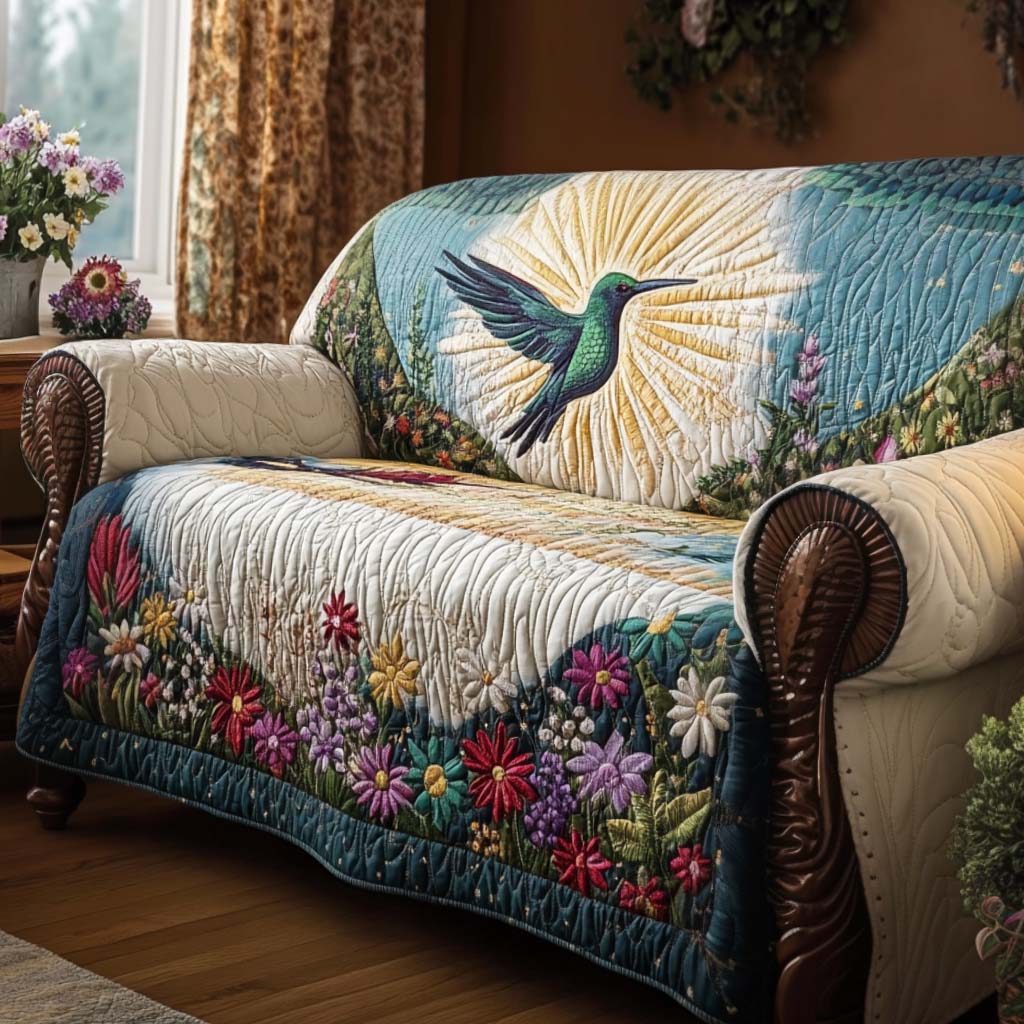 Whispering Wind Quilted Sofa Cover NCU0NTD1611