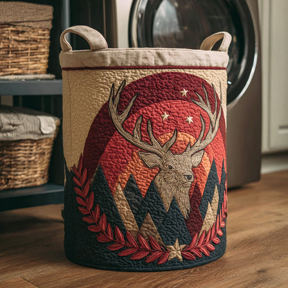 Forest Antler Quilted Laundry Basket NCU0NTD1196