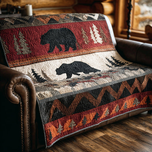 Forest Bear Quilted Blanket NCU0NTD1180