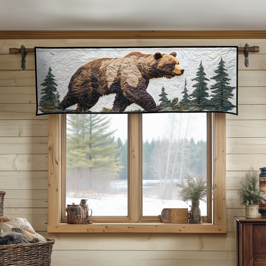 Forest Bear Quilted Valance NCU0DDK934