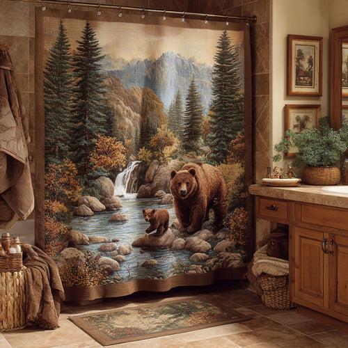 Forest Bears Shower Curtain NCU0DDK2450