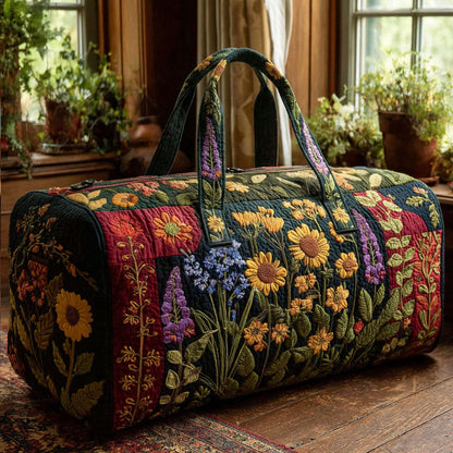 Forest Bloom Charm Quilted Duffle Bag NCU0PTT2889