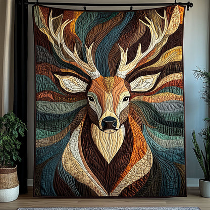 Forest Buck Quilted Blanket NCU0DDK2321