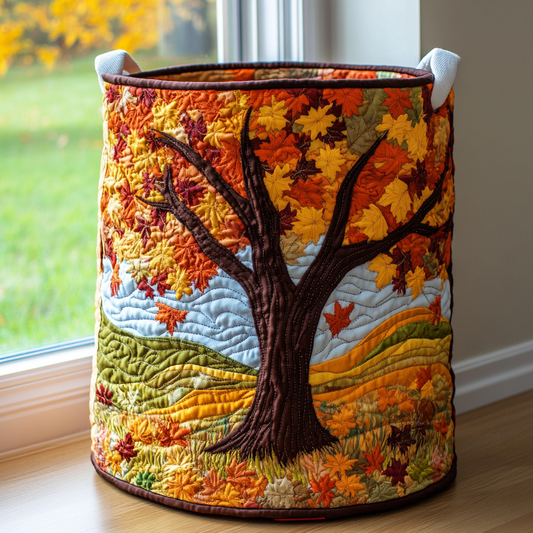 Forest Canopy Quilted Laundry Basket NCU0DDK869
