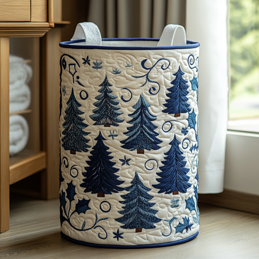 Forest Charm Quilted Laundry Basket NCU0DDK1229