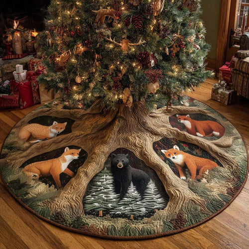 Forest Companions Christmas Quilted Tree Skirt NCU0NNT2500