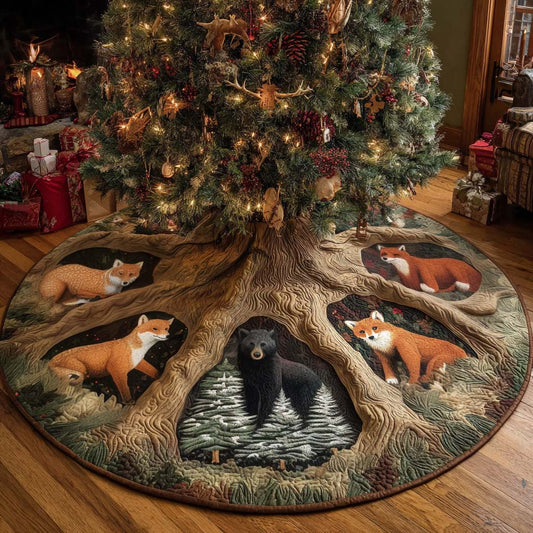 Forest Companions Christmas Quilted Tree Skirt NCU0NNT2500