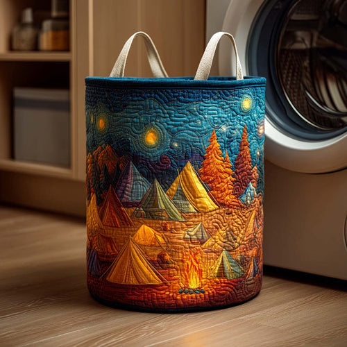 Forest Dawn Quilted Laundry Basket NCU0NTD079