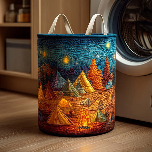 Forest Dawn Quilted Laundry Basket NCU0NTD079