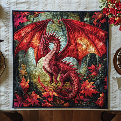 Forest Dragon Quilted Table Topper NCU0DDK564